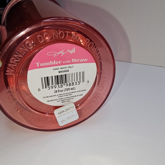 Starbucks Dining Starbucks 2023 Green Chrome Studded Tumbler/ Dolly Parton Pink - Picture 5 of 11